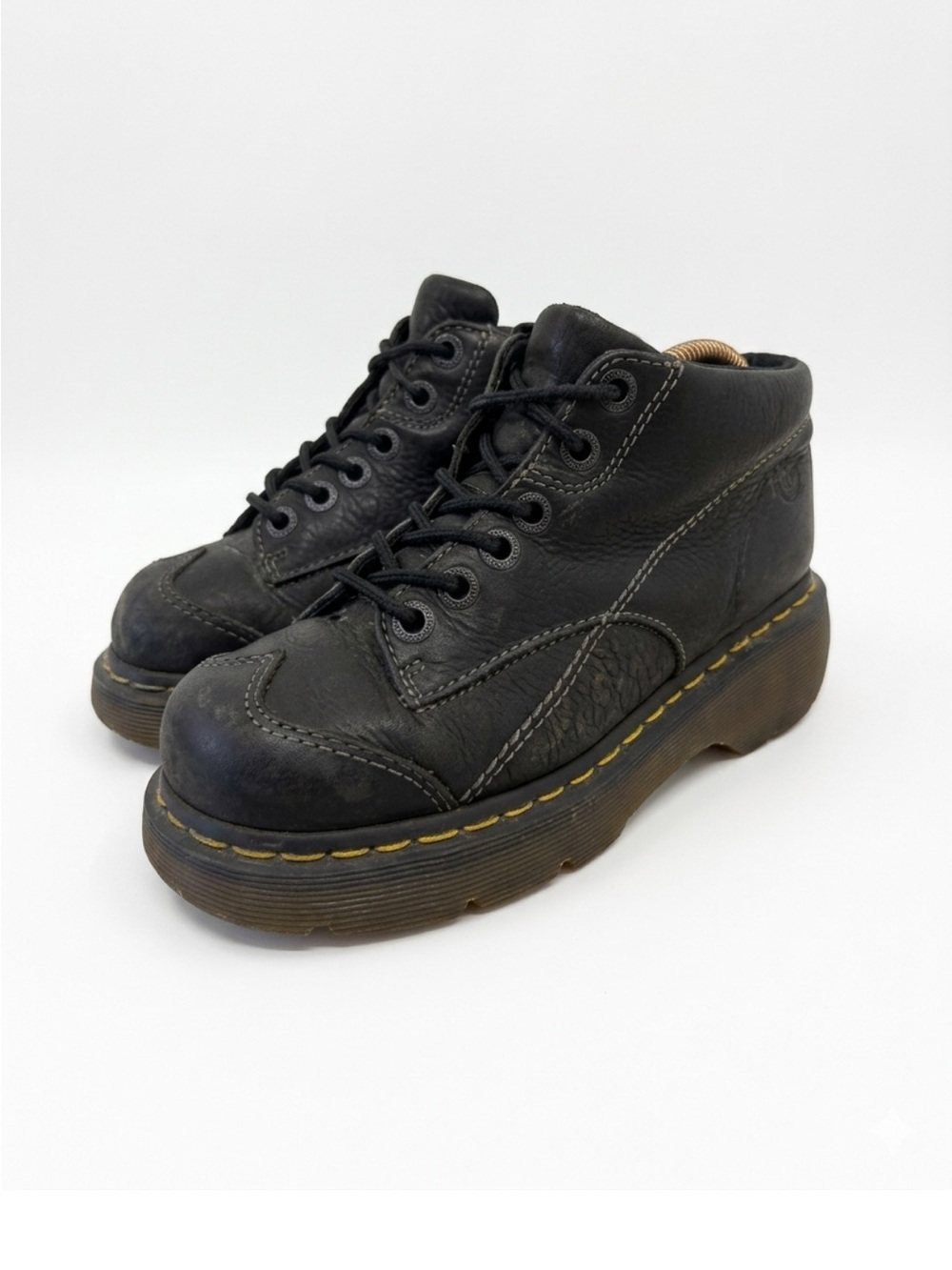 Dr. Martens Vintage Y2K 12278 Black Leather Daisy Ankle Boots Sz US 6 - Picture 9 of 10